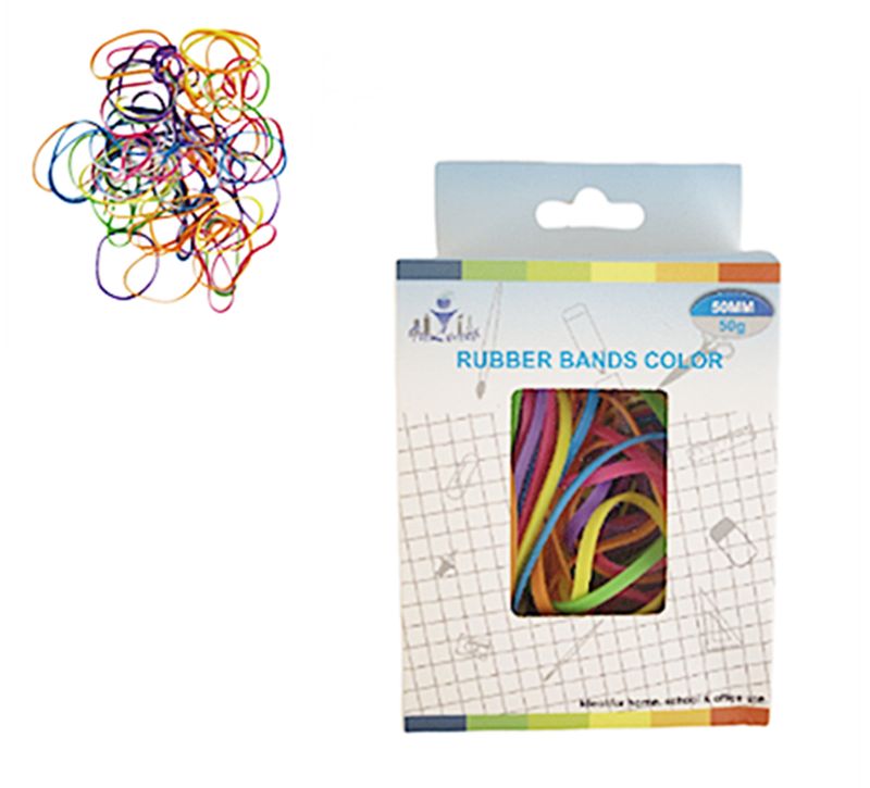 RUBBER BAND - COLOUR Large (12 Packs)