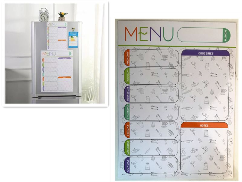 MAGNETIC MENU WHITEBOARD - SOFT 28CM (Set of 12)