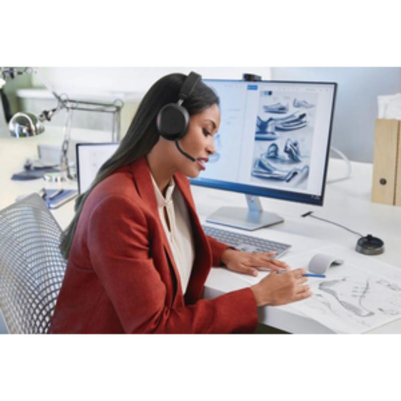 Jabra Evolve2 75 Headset - Stereo - Wireless - Bluetooth - 3000 cm - 20 Hz - 20