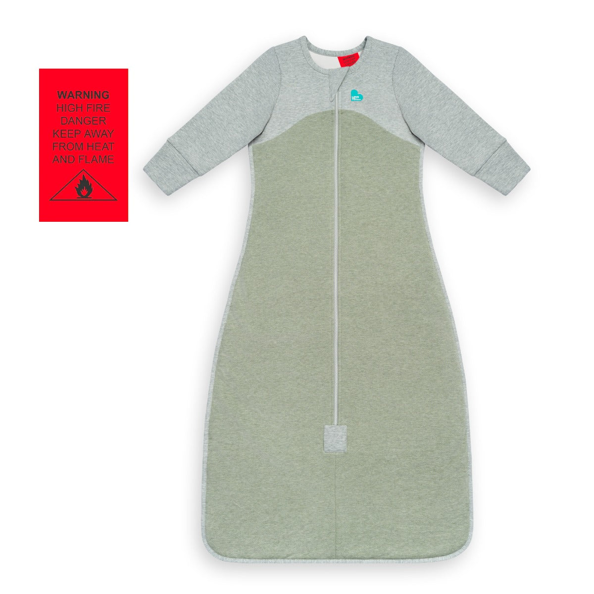 Love to Dream Sleep Bag™ Organic Long Sleeve 1.0 TOG - Olive - 4 Year