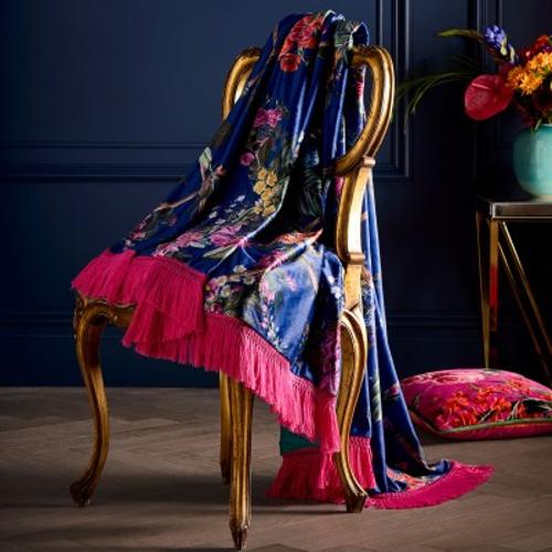 Laurence Llewelyn-Bowen - Cotswold Fantasia Navy 130x180cm Throw
