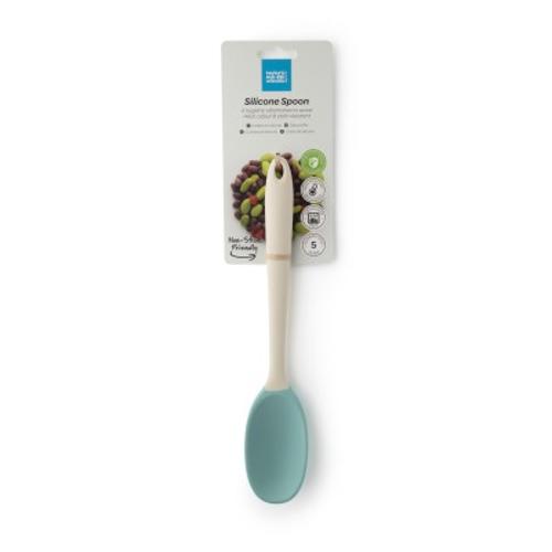 Taylors Silicone Spoon 28cm - Buttermilk/Turquoise