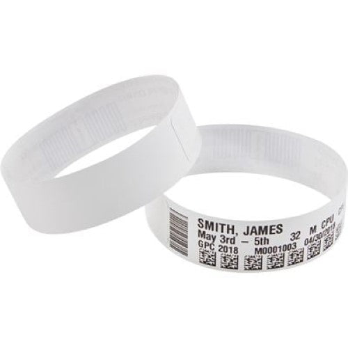 Zebra Z-BAND Direct ADULT 25X279MM 200 bands/cartr WHITE Box of 6 (10006995K)