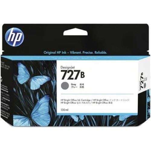 HP 727B 130ml Gray Ink Cartridge (3WX15A)