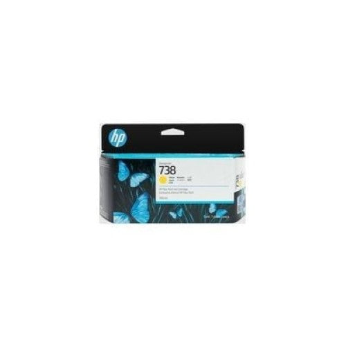 HP 738 130-ML YELLOW DESIGNJET INK CARTRIDGE (498N7A)