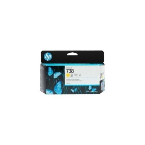 HP 738 130-ML YELLOW DESIGNJET INK CARTRIDGE (498N7A)