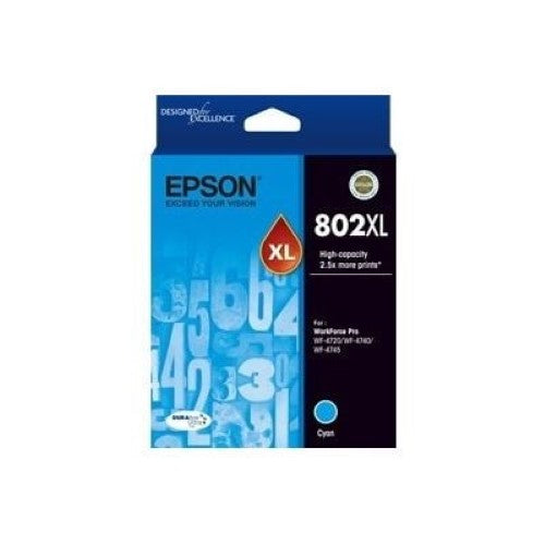 Epson 802XL CYAN DURABRITE INK (C13T356292)