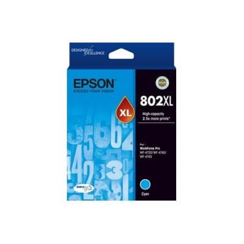 Epson 802XL CYAN DURABRITE INK (C13T356292)