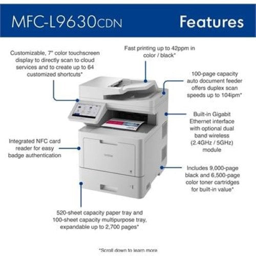 Brother MFCL9630CDN Colour laser all in one (MFCL9630CDN)