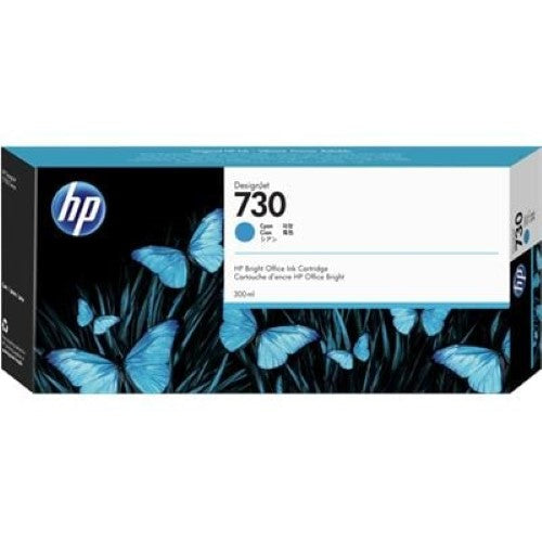 HP 730 300-ml Cyan DesignJet Ink Cartridge (P2V68A)