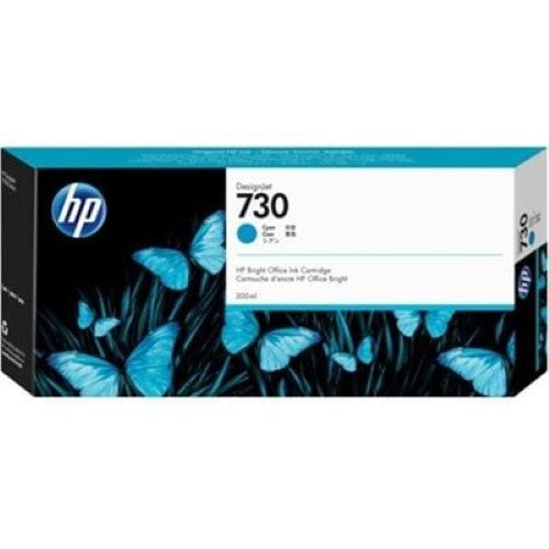 HP 730 300-ml Cyan DesignJet Ink Cartridge (P2V68A)