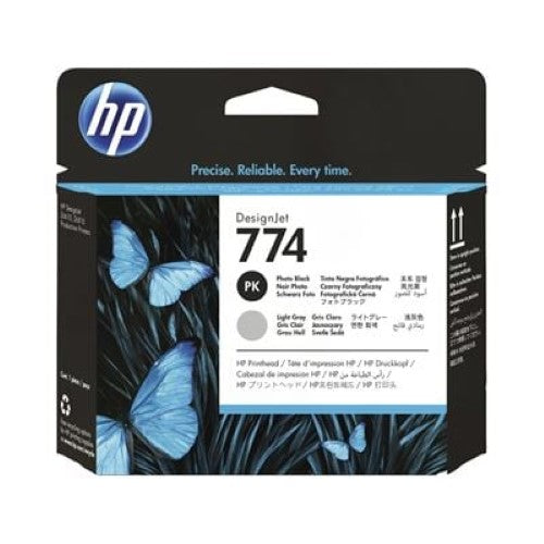 HP 774 Photo Black/Light Gray DesignJet Printhead (P2W00A)