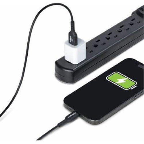 4m USB-A to USB-C Charging Cable Black