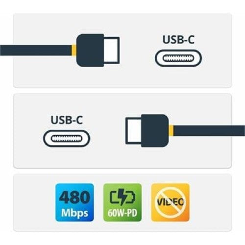 1m White USB-C Charging Cable