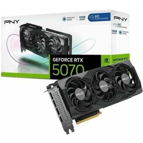 PNY GeForce RTX 5070 16GB Overclocked Triple Fan (VCG507012TFXPB1-O)