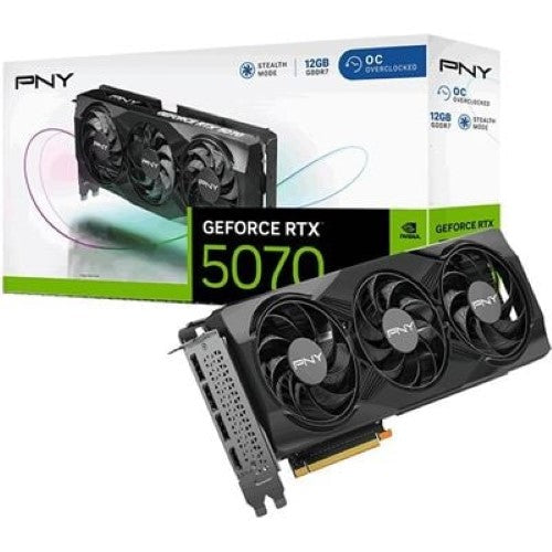 PNY GeForce RTX 5070 16GB Overclocked Triple Fan (VCG507012TFXPB1-O)