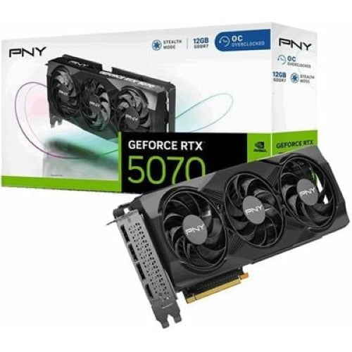 PNY GeForce RTX 5070 16GB Overclocked Triple Fan (VCG507012TFXPB1-O)