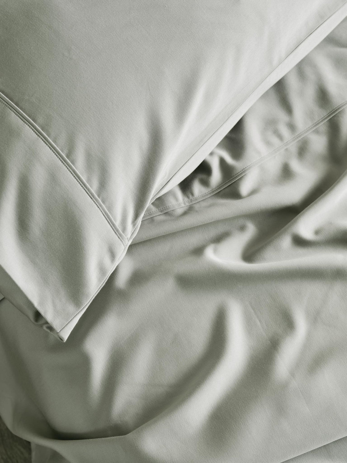 Long Single - 500T Bamboo Cotton Blend Fitted Sheet by Savona - Silver