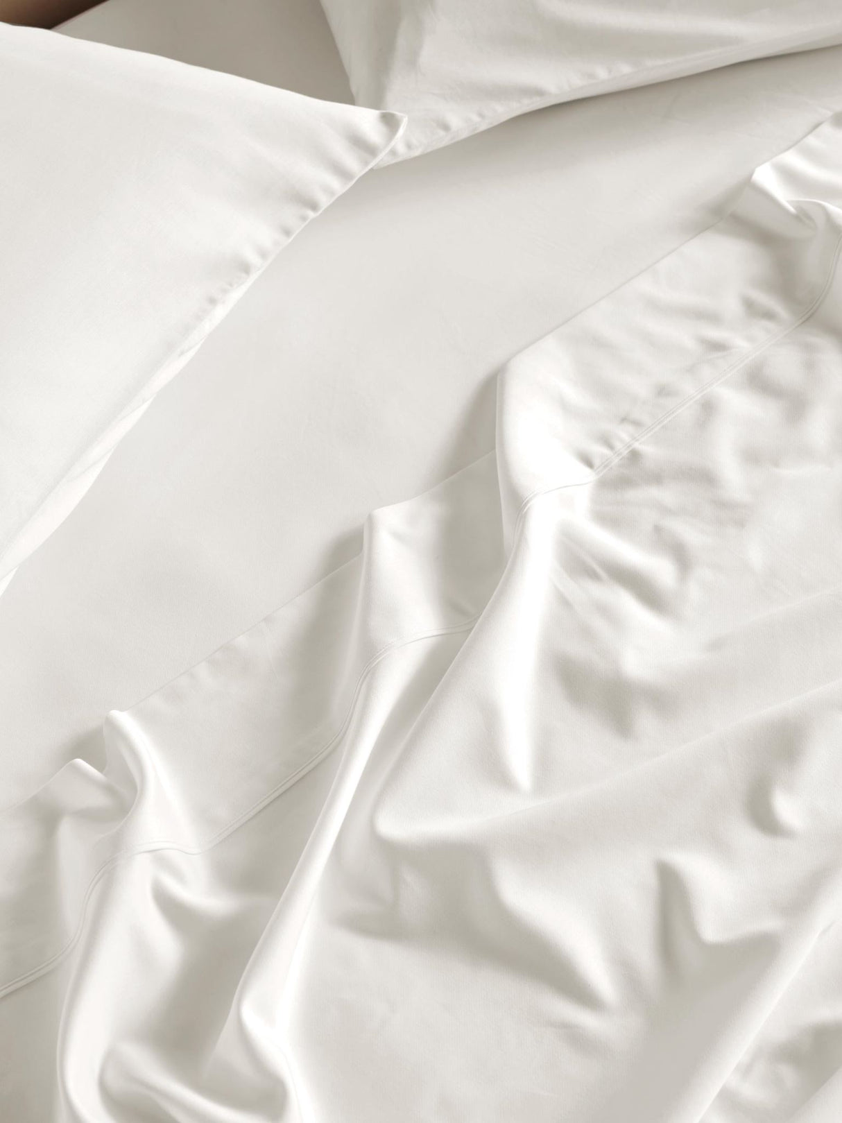 Long Single - 500T Bamboo Cotton Blend Fitted Sheet by Savona - White