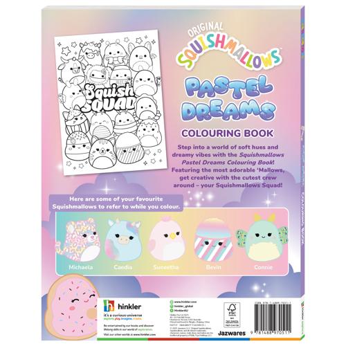 Squishmallows Pastel Dreams Colouring Book