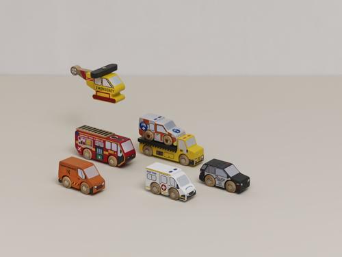 Emergency Helicopter & Rescue Cars