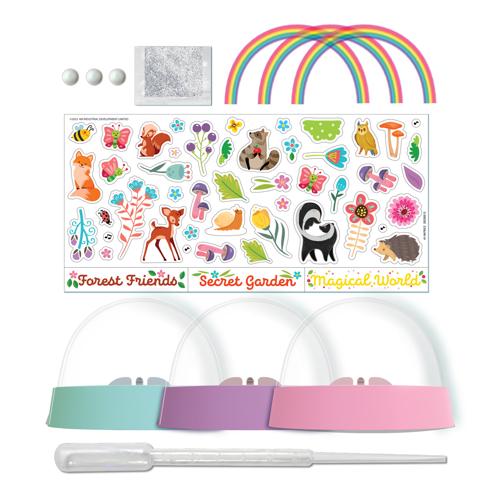 Glitter Rainbow Snow Domes