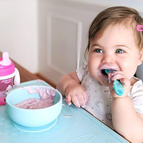 CHICCO SPOON: FIRST SPOON 8M+ BLUE