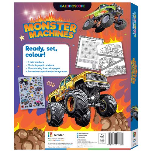 Kaleidoscope Colouring Kit Monster Machines