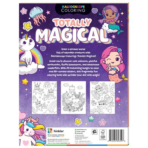 Kaleidoscope Coloring Scented Stickers Totally Magical