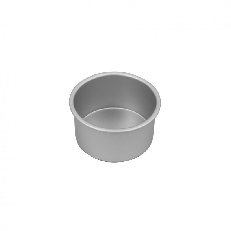 Bakemaster Silver Anodised Round Cake Pan 12.5x7.5cm