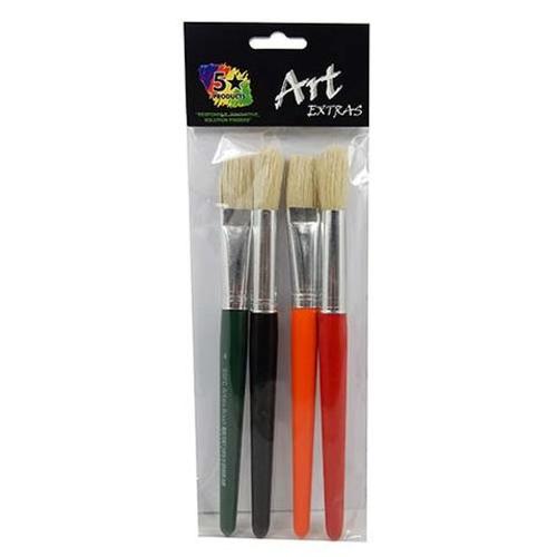 Art Extra 4 Pc Stubbie Brush Set