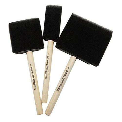 Brush Foam Wooden Handle 1 Inch