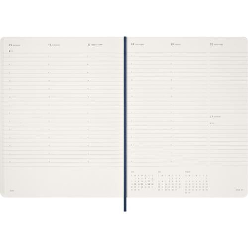 Moleskine 13 Month Essential Planner SC Weekly Vertical XXL Sapphire Blue 2026