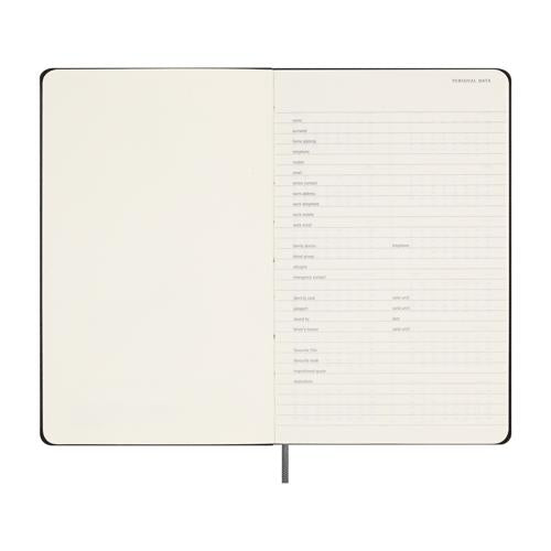 Moleskine Undated Planner Weekly + Notes Large Black