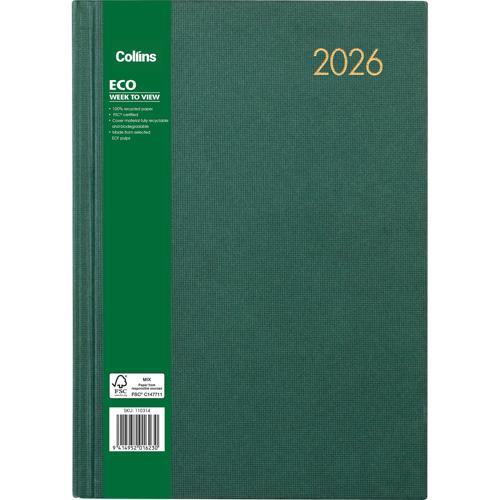 Collins Eco A43 Week Per View Diary 2026