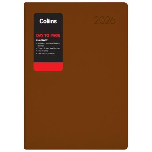 Collins Rhapsody A41 DTP Diary 2026 Cappuccino