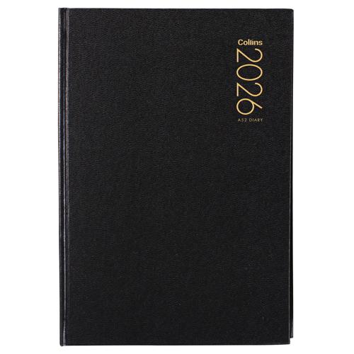 Collins Diary A52 Black 2026