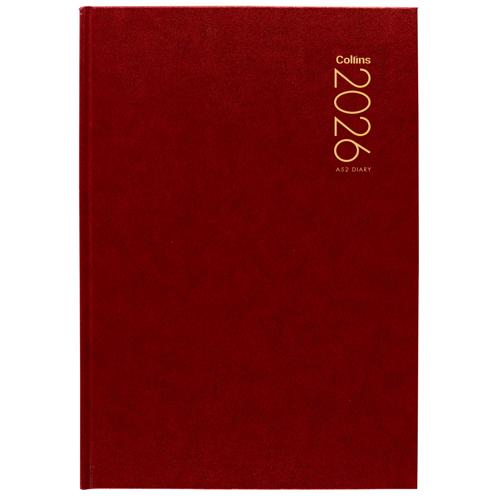 Collins Diary A52 Red 2026
