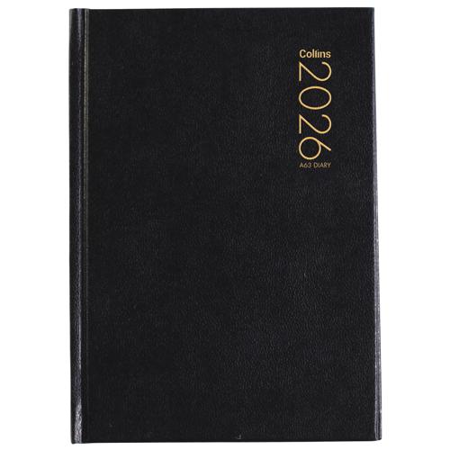Collins Diary A63 Black 2026