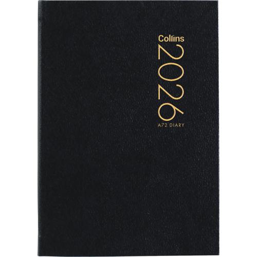 Collins Diary A72 Black 2026