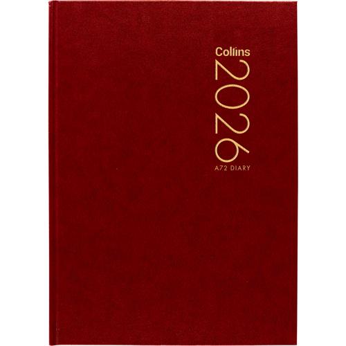 Collins Diary A72 Red 2026