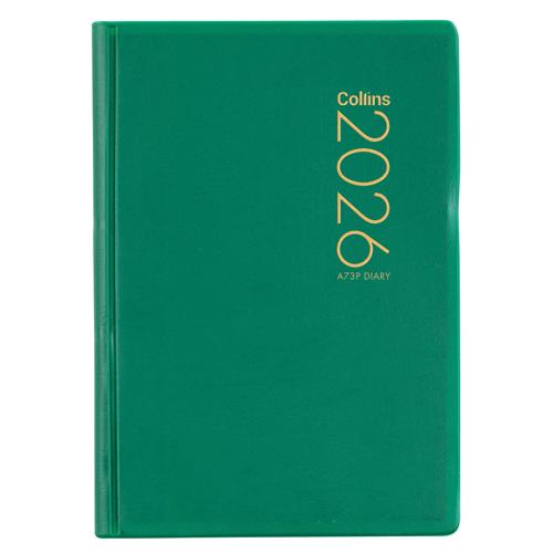 Collins Diary A73P Green 2026