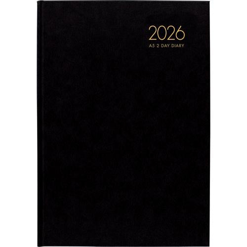 Windsor A42 2 DTP Diary Black 2026