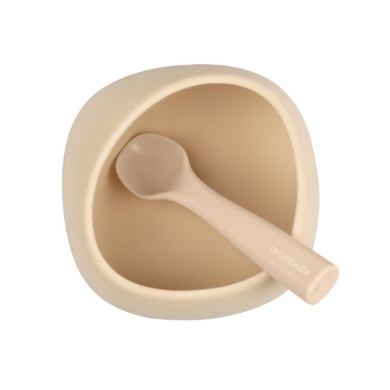 Silicone Suction Bowl - Beige - Mombella