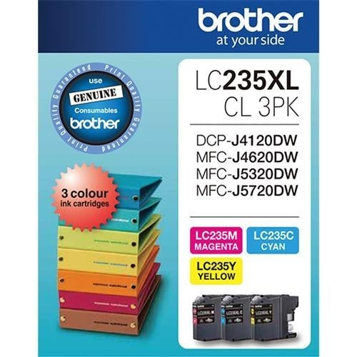 LC235 / LC 235XLCL Colour Brother Original Cartridge 3's Pack
