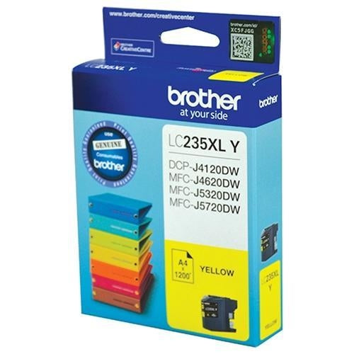 LC235 / LC 235 / LC235XL Y Yellow High Capacity Brother Original Cartridge