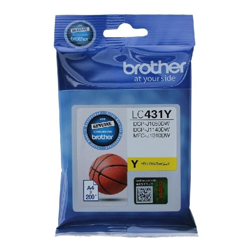 Brother LC431Y Yellow Original Ink Cartridge