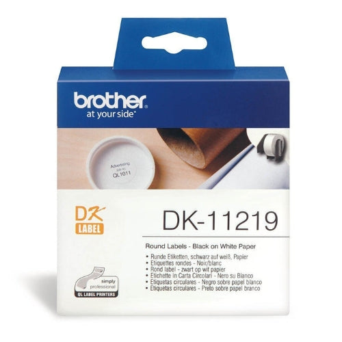 Brother DK 11219 Round Label 12mm