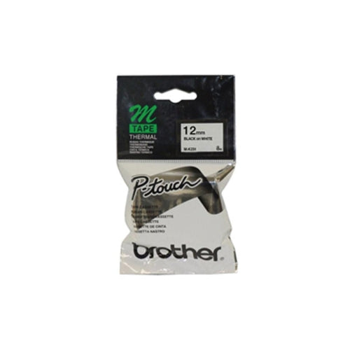 Brother MK-231 Plastic Tape 12mm x 8mt Black on White