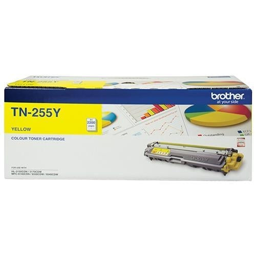 Brother TN255 / TN 255Y Yellow Genuine Toner